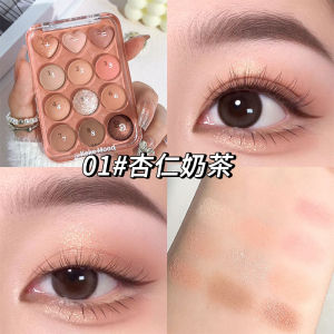 kekemood 663 love heart 12-color eyeshadow palette matte pearlescent glitter waterproof makeup