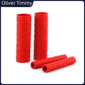 [Oliver Timmy] 2Pairs Universal Handle Grip Cover Protector Anti-skid Rubber Bar Motorcycle Handlebar Grip Silicone Sleeve Clutches Lever Cover