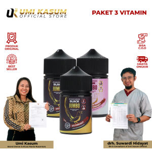 Paket Hemat Vitamin Burung Black Pink 3 Botol Umi Kasum Penggacor Untuk Lomba dan Imunitas Burung | VPK-VBL
