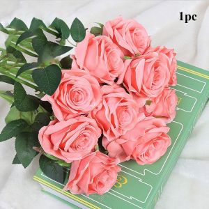 ANANAA 5 Colors Simulated Rose DIY Party Decoration Festival Supplies Artificial Flowers Wedding Fake Flowers Home Decor