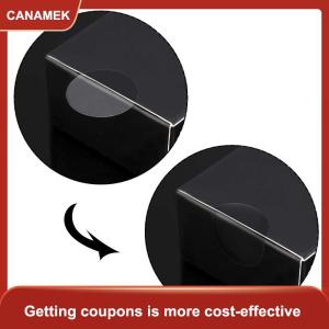 【CANAMEK】 500 cái cuộn Vòng dán trong suốt niêm phong rõ ràng nhãn decal trang trí cho kẹo Cookie Biscuit tráng miệng túi