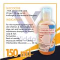 Mycocide Antifungal and Antibacterial Shampoo for Dogs Cats and Horse 150ml Mycocide antifungal shampoo for dogs. 