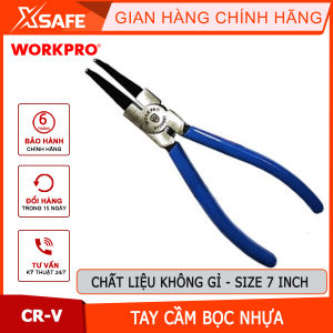 Kìm mũi cong bằng thép Workpro - WP231083