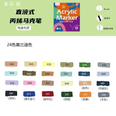 Doloha Straight Liquid Acrylic Marker Model Marker Dolehui Marker Pen-152c4c8b