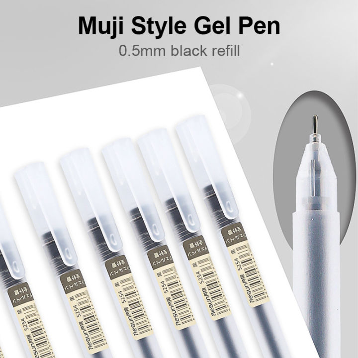1/5/10pcs Neutral Pen Gel Pen Black Sign Pen Quick Drying