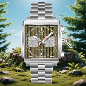 2025 High Quality Specht & Söhne New Fashion Sport Watch For Men Green Dial Japan VK64 Functional Chronograph Business Watch