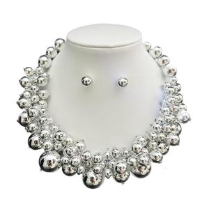 Cổ điển Ngọc trai nhân tạo Bộ Vòng cổ tối giản hiện đại Thiết kế Studs Bông tai mặc thoải mái Quà Tặng