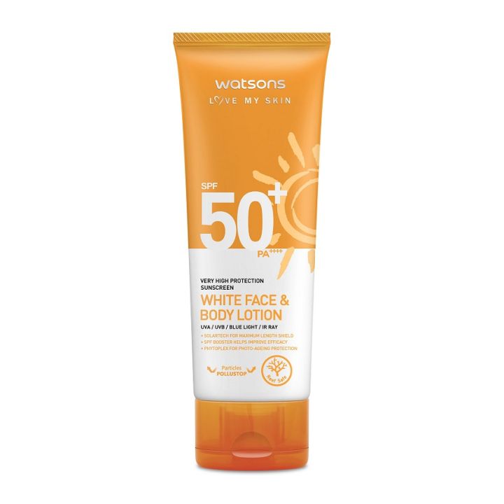 WATSONS Whitening Sunscreen Face Body Lotion SPF50 PA 100ml