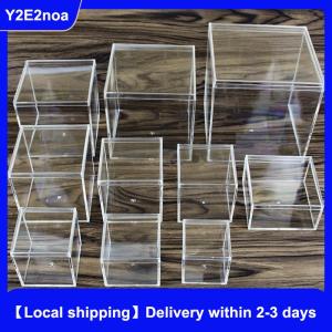 【Local shipping】 Square High Transparent Plastic Box Betta Breeding Box Mini Candy Slime  Mud Packaging Box