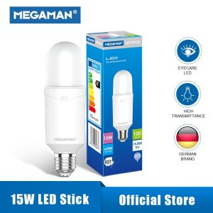 Megaman LED STICK P-BULB 5W/9W/12W/15W Satuan Bohlam LED Day Light / Putih Garansi 2 TAHUN