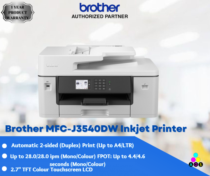 AOS Brother MFCJ3540DW A3 Inkjet Printer Lazada PH
