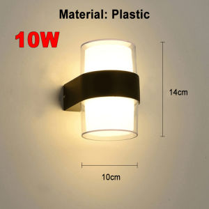 LED wall lamp modern plastic wall light sconces 10W indoor lighting home decor for living room bedroom kitchen light fixture