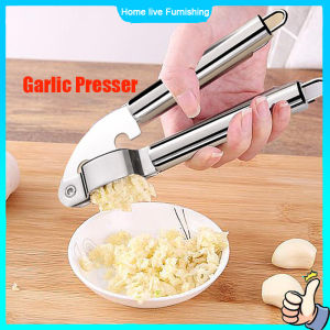 Stainless Steel Garlic Press Garlic Hand Presser Manual Garlic Crusher Ginger Squeezer Garlic Masher