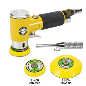 HIFESON 1inch/2inch/3inch Mini Orbital Air Sander Pneumatic Polishing Grinding Machine Air Tools Buffer Dual Action Orbital Polisher Engineering Special Supplies Professional tools for car polishing and grinding