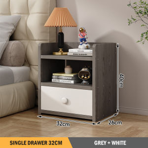 Modern Storage Bedside Table Bedroom Side Cabinet with Drawers Minimalist Stylish Narrow Side Table