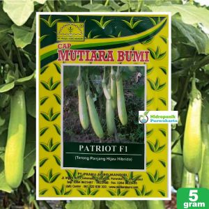 Benih Terong Hijau Hibrida Patriot Isi 5 Gram Cap Mutiara Bumi