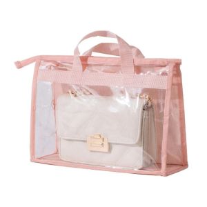 WENTIVV PVC Handbag Dust Bag Clear Hanging Dustproof Bag Purse Storage Organizer Waterproof Protective Storage Bag Closet