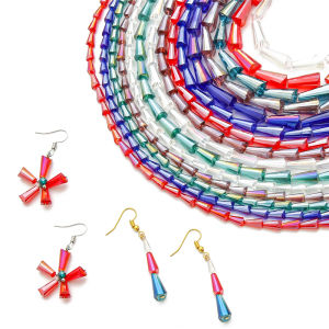 ลูกปัดเจดีย์คริสตัลแก้วสําหรับทําเครื่องประดับ DIY