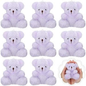 12-48PcsPlush Bears 4 Inch Small Bear Stuffed Animal Toys Tiny Fuzzy Bear Soft Bear Stuffed Doll for Birthday Party Favors2026