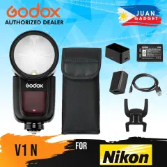 Godox V1 Flash V1N TTL 1/8000s HSS with Godox AK-R1 Accessories Kit for  Nikon
