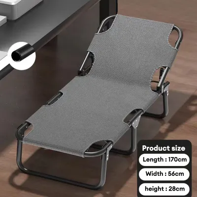 🔥𝐇𝐎𝐓 𝐒𝐀𝐋𝐄! NAIJIA Folding Bed Foldable Lazy Chair Reclining Chair Camping Bed Adjustable indoor outdoor Lounge chair kerusi rehat malas折疊床