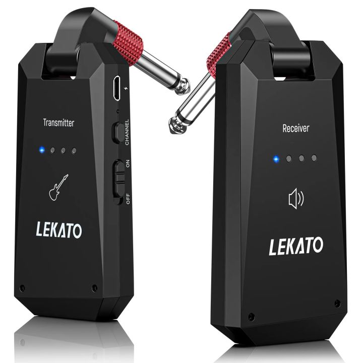 LEKATO Wireless Guitar System 5.8Ghz Guitar Wireless Transmitter