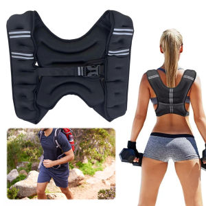 Reflective Stripe 5KG Weighted Vest for Strength Training Running and Outdoor Fitness Activities