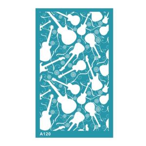 Clay Templates Flower Style No-Adhesive Silk Screen Printing Templates Reused Templates Transfer for Earring Making