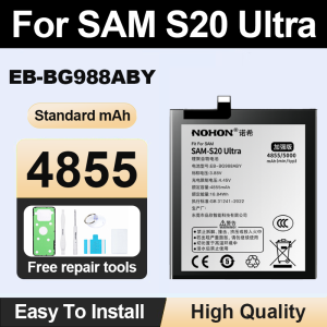 NOHON EB-BG988ABY Battery for Samsung Galaxy S20 Ultra SM-G988 Phone Batteries With Tools