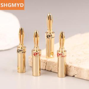 [COD] SHGMYD 2Pcs -plated Copper Cross Banana Speaker Plug Connector Adapter Audio Banana Connectors for Speaker Wire Amplifiers