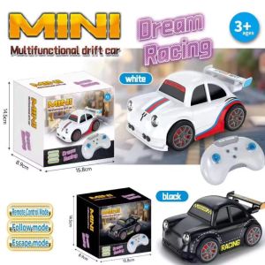 【COD】Mini Remote Control Drift Car 2.4GHz 4WD Stunt Drift Car 360° Rotate with Lights Music Follow RC Car