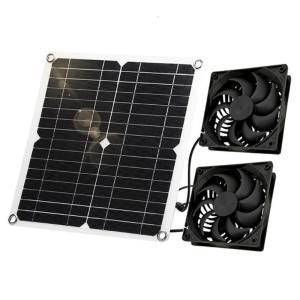 Professional Solar Powered Exhaust Fan 12W Household Ventilation Fan Solar plate Powered Fan Air Extractors Easy to Use