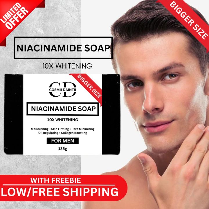 CD NIACINAMIDE SOAP 135G WITH 10X WHITENING Oil Control CB For Men All Skin  Types Fragrance | Lazada PH