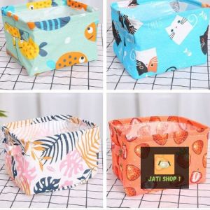 Keranjang Mini Tempat Penyimpanan Pakaian Desktop Storage Keranjang Serbaguna