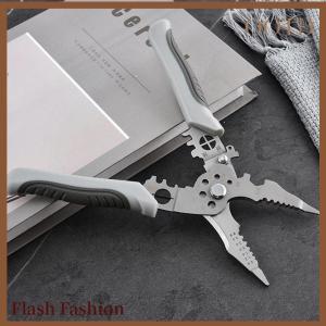 [Falsh F] Wire Stripper Decrustation Pliers Adjustable Electrical Wire Stripping Tool Non-slip Wire Stripper Crimper For Electrical Cable