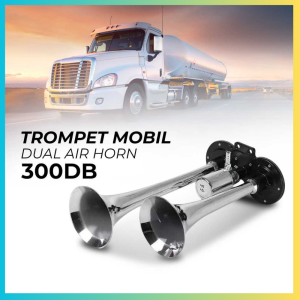 TERLARIS PENGIRIMAN CEPAT COD HEYVO Klakson Trompet Mobil Dual Air Horn 300dB 12V/24V/ KLAKSON mobil super keras yang lagi viral /klakson terompet mobil corong panjang telolet