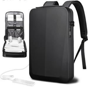 Hard Shell Men High Quality Ultrathin Fashion Bag Laptop Backpack With Combination Lock Laptop Bag