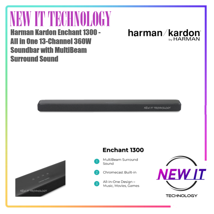 Harman Kardon Enchant 1300 All in One 13Channel 120W Soundbar with