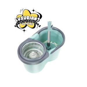 LUXURIANT Spin Mop With Spinner and Bucket Magic Mop 360 Easy Rotating Mop Cleaning Mop With Spin and Buck