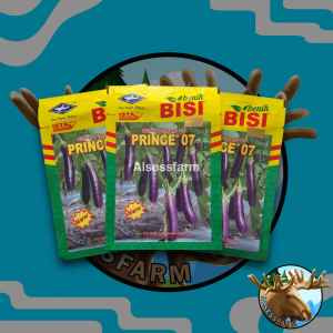 Benih terong ungu prince 07 kemasan 10 gram cap kapal terbang