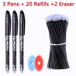 Erasable Gel ink Pens 0.5mm Pen Gel for Student School Office Writing Exam Stationery