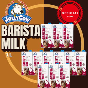 JOLLYCOW Barista Milk 1L x12   Bundle – Premium Full Cream for Latte Art Milk Tea & Coffee | Froths Smoothly | UHT Milk