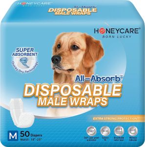 Honeycare [Ready in Stock] 【50pcs】disposable diapers dog training pads & trays denim dog diapers for male & female 50pcs/pack 狗狗生理裤尿不湿宠物卫生巾母狗月经裤 50片/包