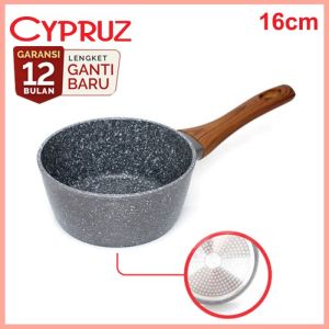 Cypruz Sauce Pan Cookware Panci Susu 16 cm Marble Induksi SN-0211