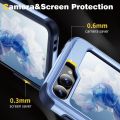 Ốp lưng cho Samsung Galaxy Z Flip 6 có chân đế, ốp lưng bảo vệ bản lề cấp quân sự chống rơi, chống trầy xước, chống sốc cho Samsung Z flip 6, màu tím nhạt. 
