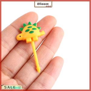 Follow Get New[Bloom Z] 6ชิ้น/เซ็ตไดโนเสาร์มินิสัตว์การ์ตูนอาหาร Picks KIDS Snack Fruit Fork