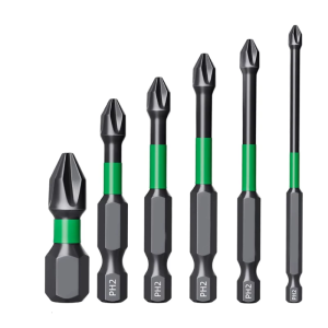 Mạnh mẽ từ vượt qua bit 6.35mm lục giác chân hrc62 độ cứng thép cứng hoàn hảo cho xây dựng