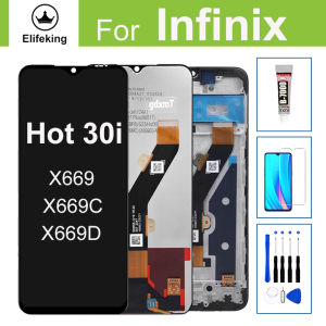 LCD ban đầu cho Infinix Hot 30i x669 x669c x669d hiển thị bộ linh kiện số của màn hình cảm ứng hot30i NFC bộ phận