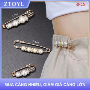 【ZTOYL】 3 cái quần áo của phụ nữ Trâm Set ngọc trai Rhinestone trâm cài cho phụ nữ ve áo Pin thắt chặt eo pin phụ kiện tự làm