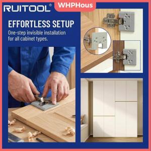 WHPHous Cabinet Hinge Quick Installation Guide Accurate Position Jig For Door Repair Tool Woodworking Furniture Assembly